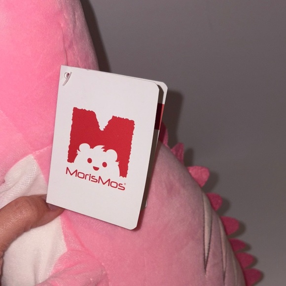 MorisMos Pink Dinosaur Plush - Zipper Belly Storage - NWT - Picture 6 of 7